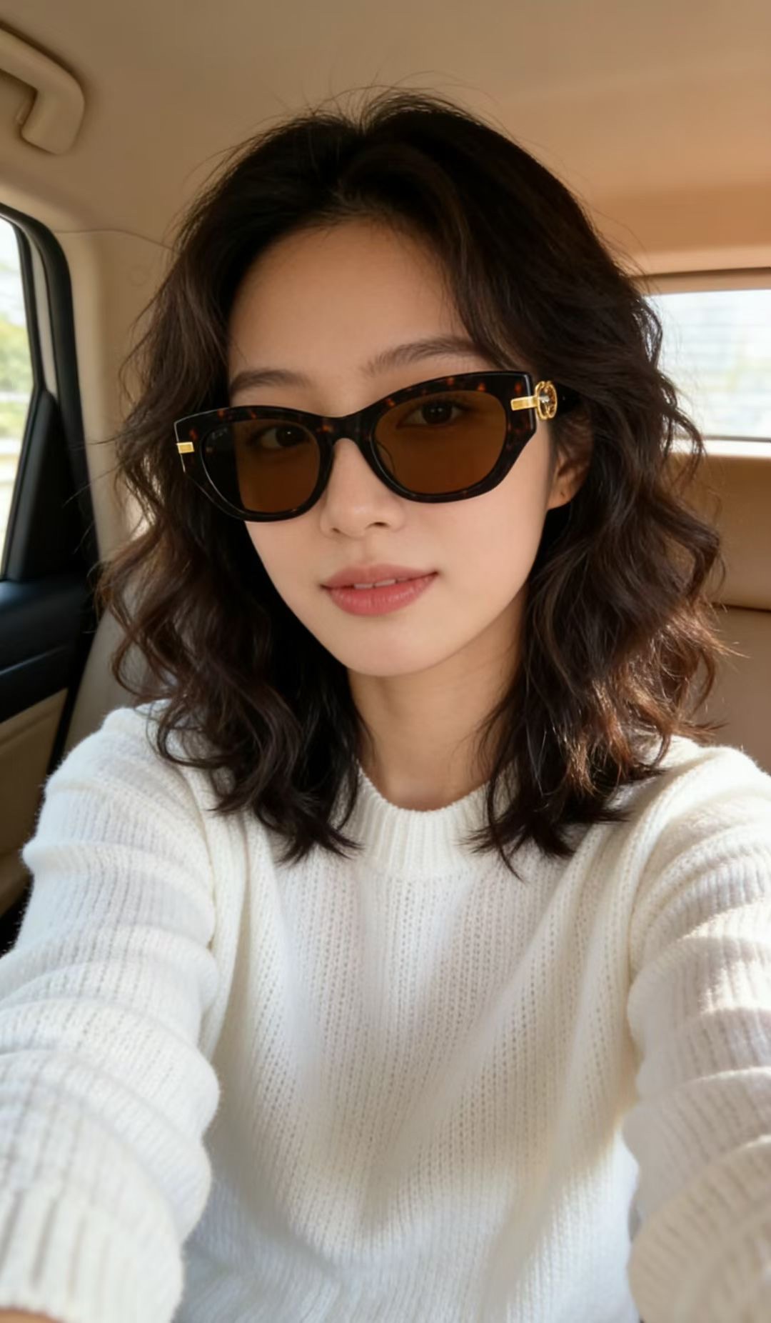 ‼️ 模特图 GUCCI🐝🐝🐝MODEL：GG2155S🐝🐝🐝SIZE:53口20-145🐝🐝🐝