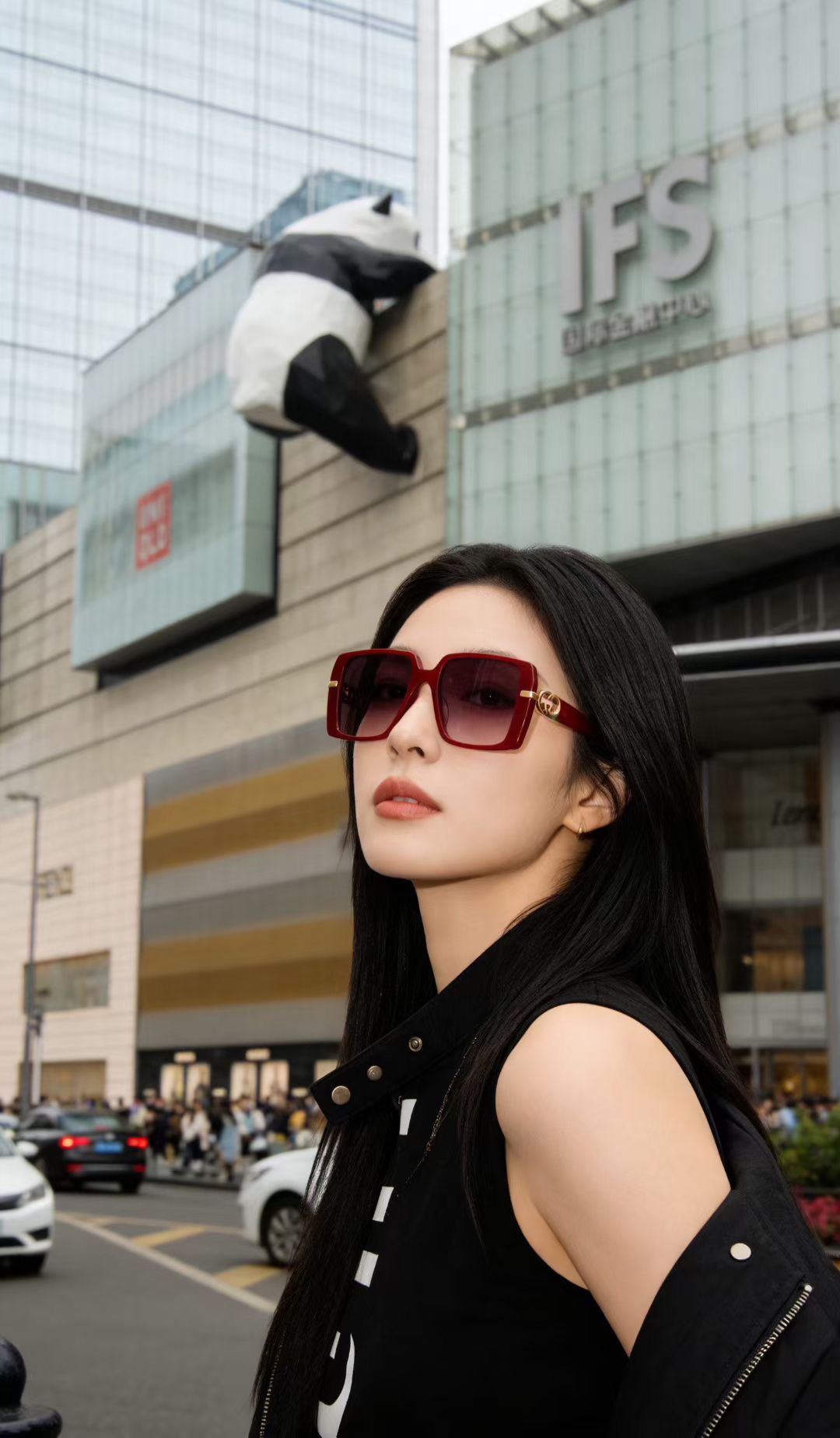 ‼️ 模特图 GUCCI🐝🐝🐝MODEL：GG2154S🐝🐝🐝SIZE:55口18-145🐝🐝🐝