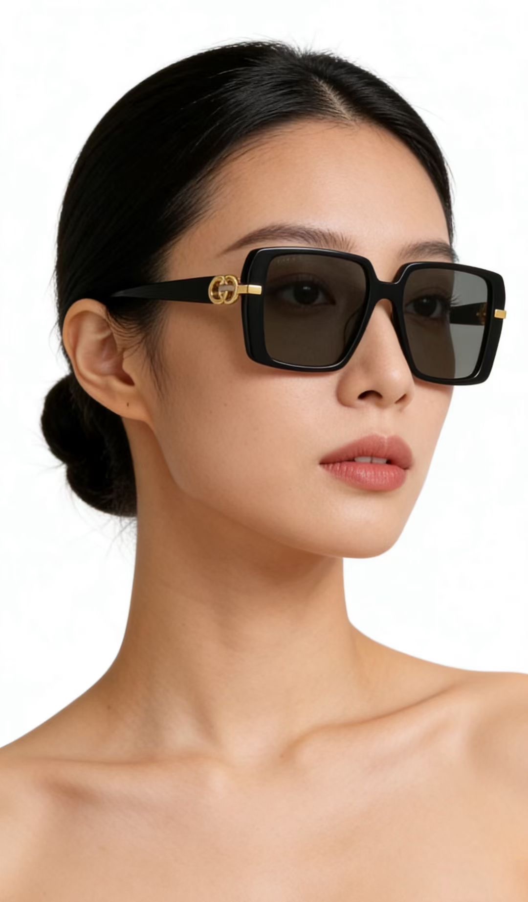 ‼️ 模特图 GUCCI🐝🐝🐝MODEL：GG2154S🐝🐝🐝SIZE:55口18-145🐝🐝🐝