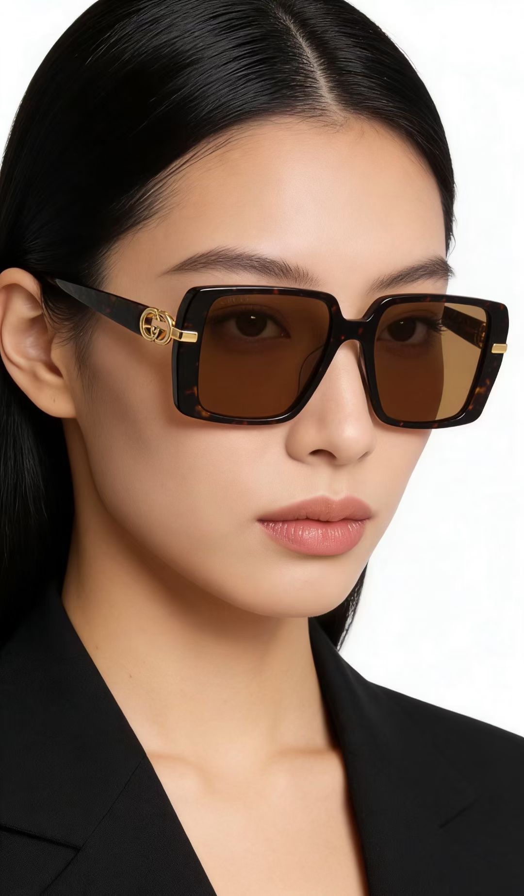 ‼️ 模特图 GUCCI🐝🐝🐝MODEL：GG2154S🐝🐝🐝SIZE:55口18-145🐝🐝🐝