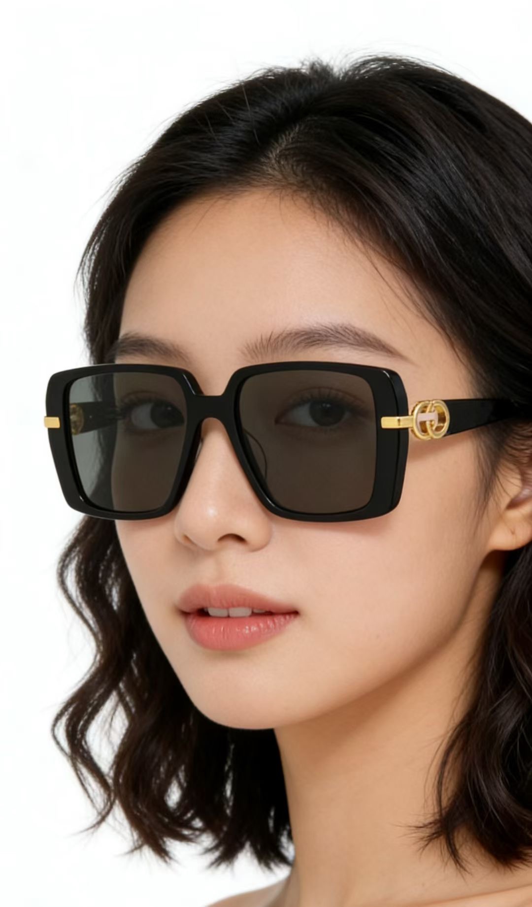 ‼️ 模特图 GUCCI🐝🐝🐝MODEL：GG2154S🐝🐝🐝SIZE:55口18-145🐝🐝🐝