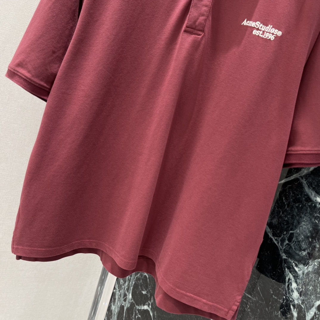 Ac 26春夏新款 短袖Polo衫 Oversize宽松版型+胸前字母品牌印花 细节满分 通勤 出街 休