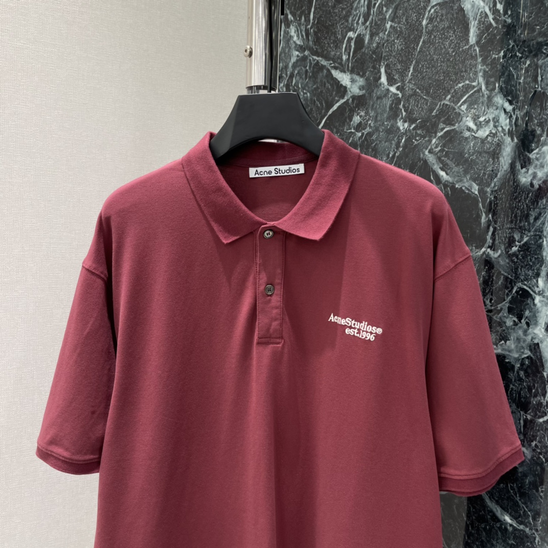 Ac 26春夏新款 短袖Polo衫 Oversize宽松版型+胸前字母品牌印花 细节满分 通勤 出街 休
