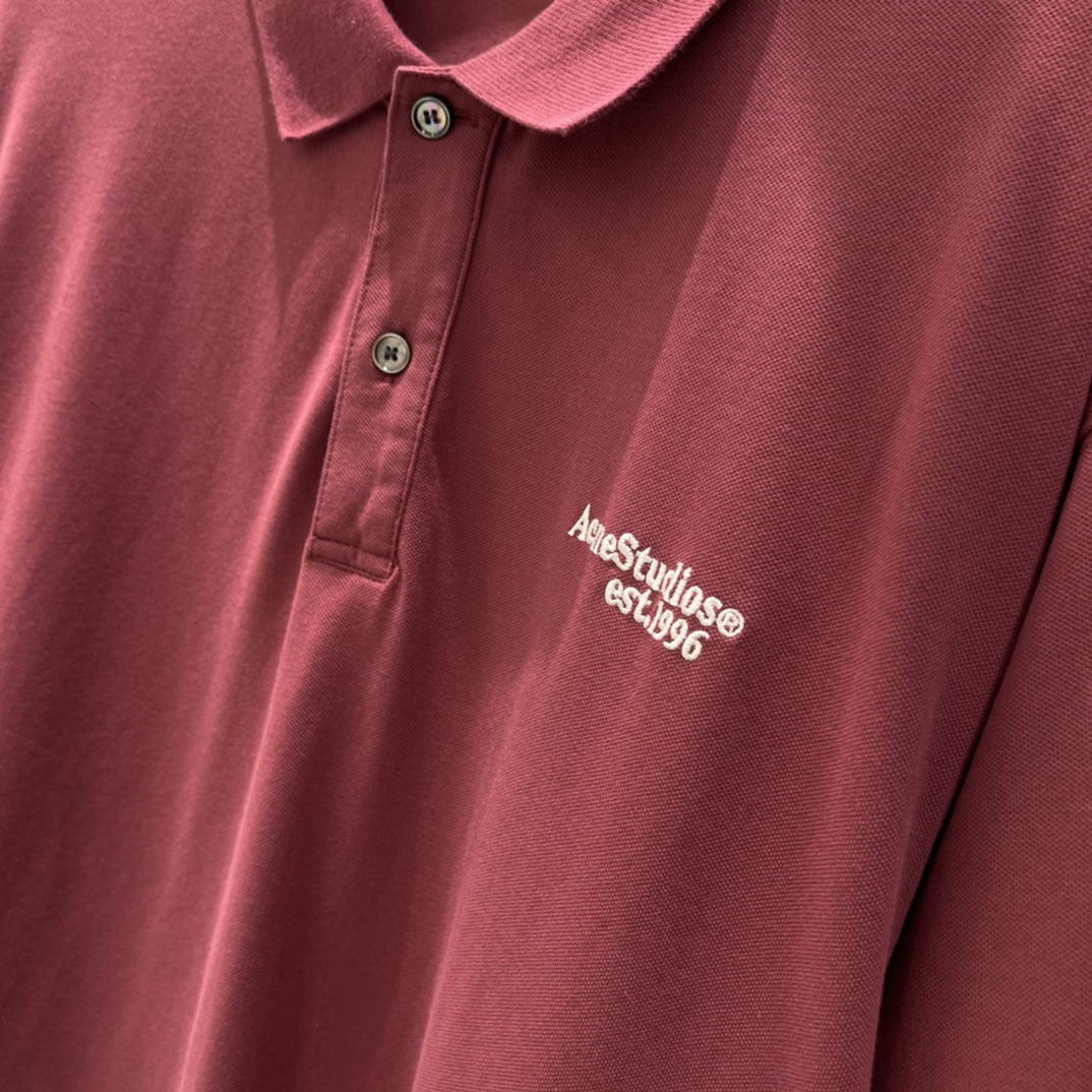 Ac 26春夏新款 短袖Polo衫 Oversize宽松版型+胸前字母品牌印花 细节满分 通勤 出街 休