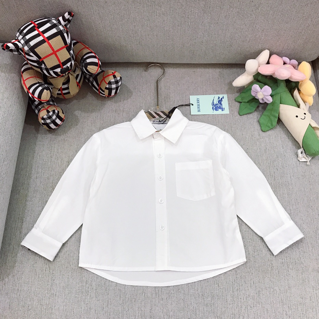 Alta costura solo cambio de talla. Tallas: 90-150 BURBERR* Colección limitada. Camisa de cuello pequeño. Adecuada para …