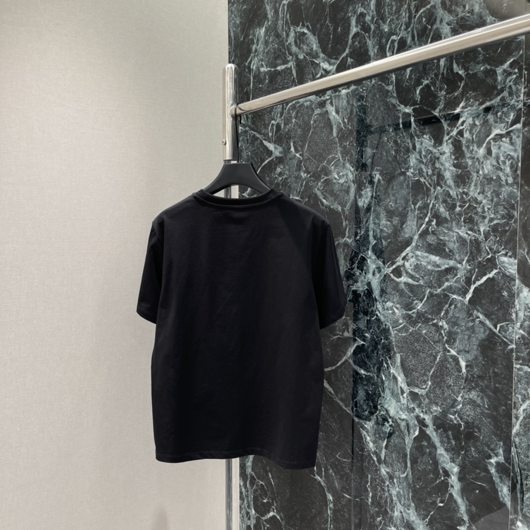 Studio Francoss 26春夏新款 领口刺绣T恤 领口童趣刺绣，海星，贝壳，钻石等元素超有法式