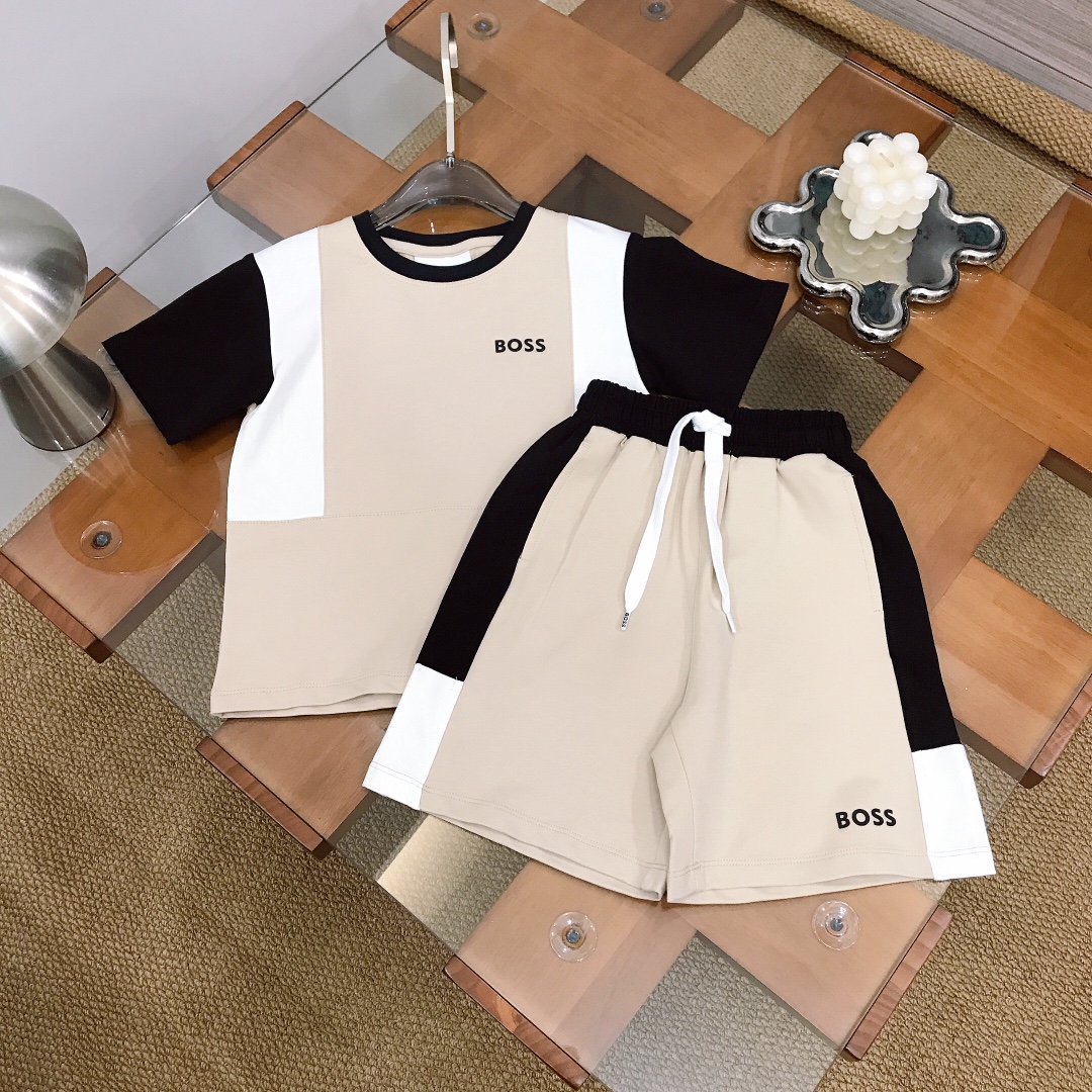 Alta costura solo cambio de talla BOS* conjunto 🌴【camiseta de manga corta + pantalones cortos】diseño deportivo con ele…