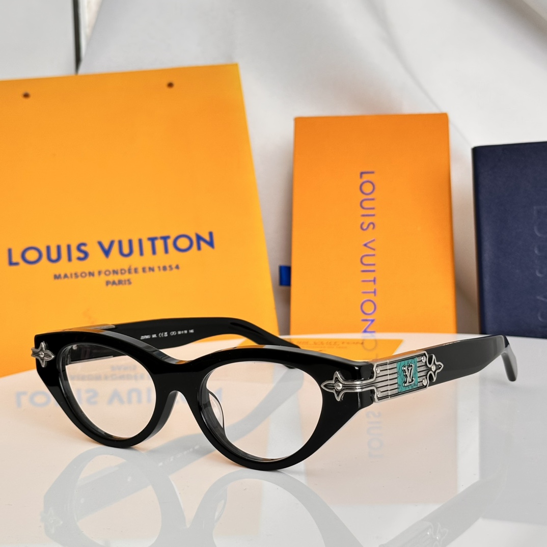 变色片‼️LOUIS VUITTO*镜框点缀着古铜色五金配件半字母组合钉花曲线周围的前面，而一个复杂的工