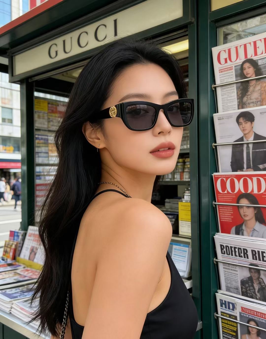 ‼️ 模特图 GUCCI🐝🐝🐝MODEL：GG2125O🐝🐝🐝SIZE:52口18-135🐝🐝🐝