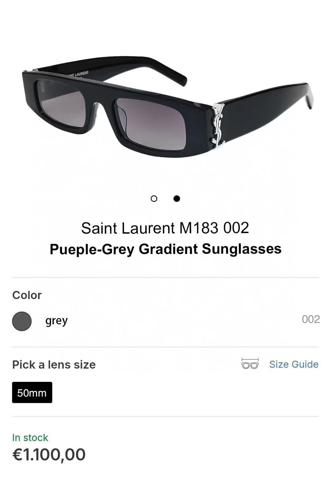 ‼️SAINT LAUREN*MODEL：SLM183/FSIZE：50口20-145☾⋆