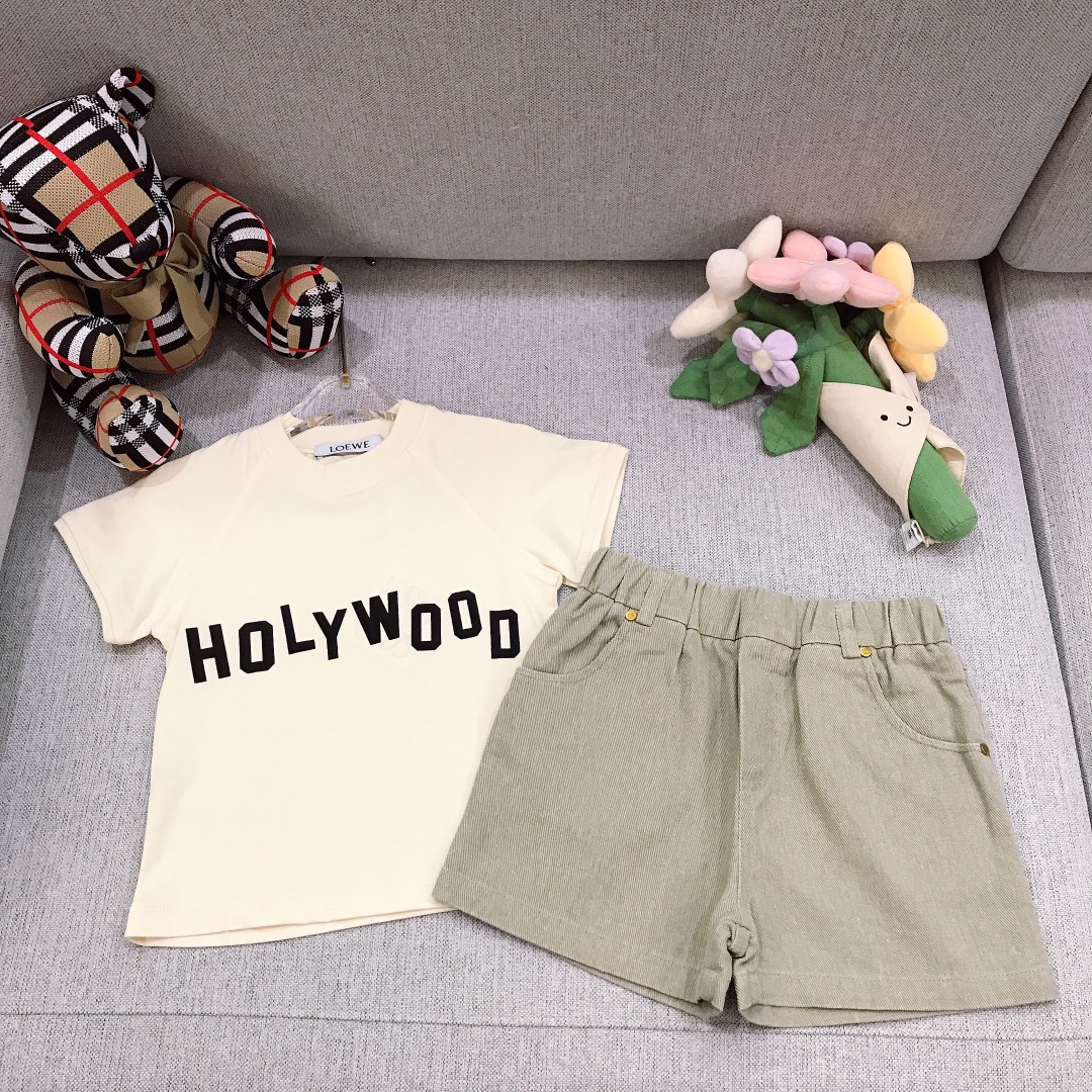 Alta costura solo cambio de talla. Tallas: 100-160. Conjunto casual para niña LOEW* [Camiseta de manga corta + pantalon…