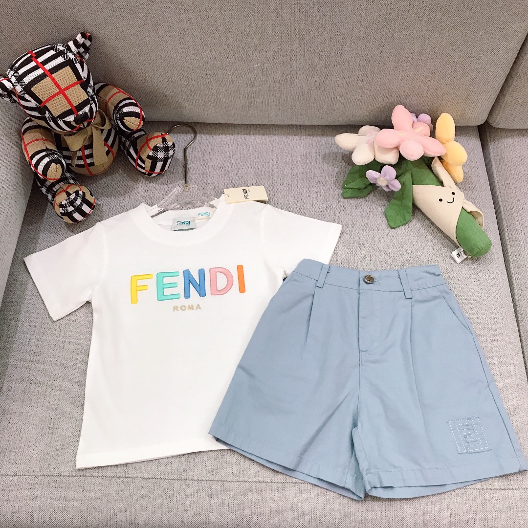Alta costura solo cambio de talla. Tallas: 90-150 FEND* Para niños y niñas - Serie limitada [Camiseta de algodón con bo…