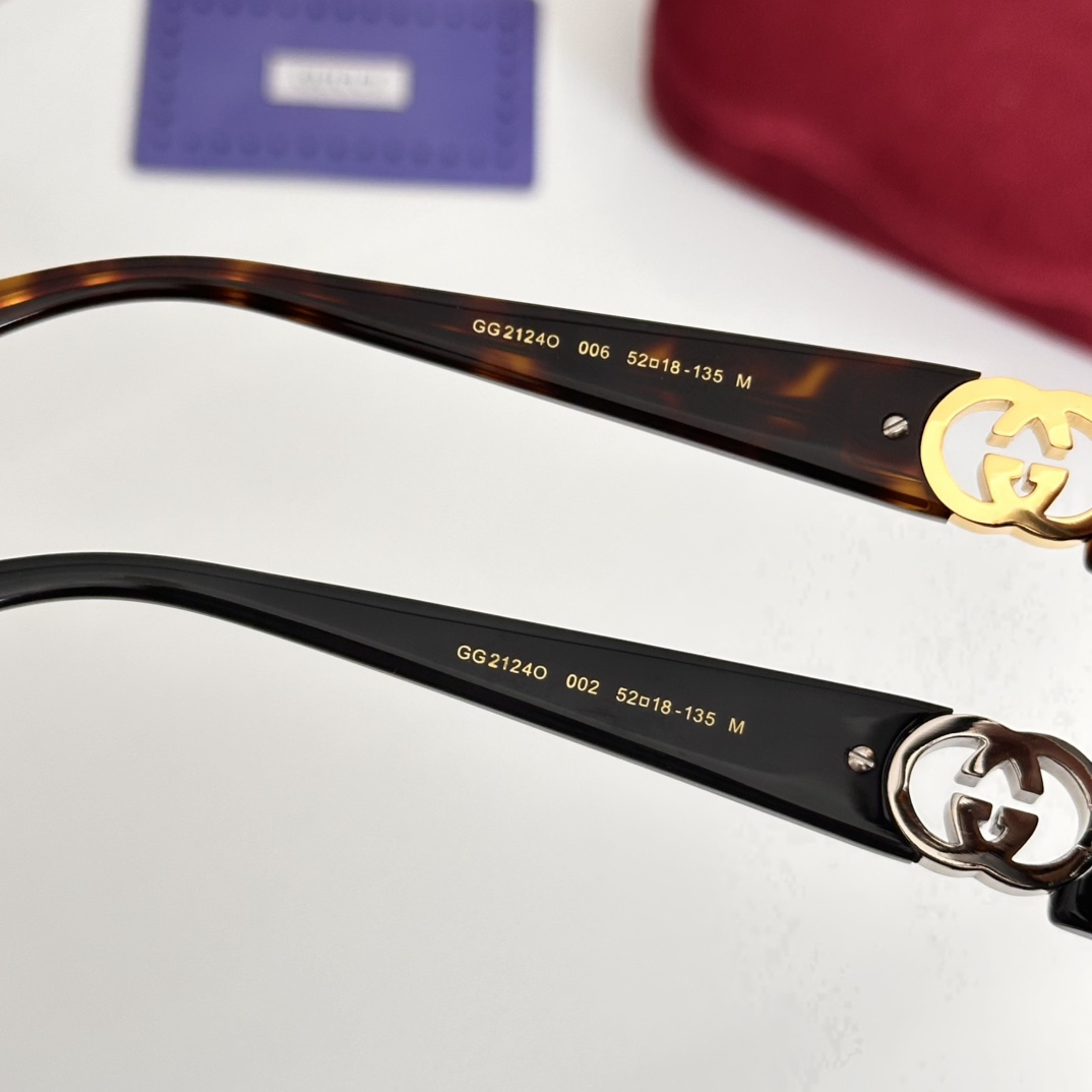 ‼️GUCCI*🐝🐝🐝MODEL：GG2124O 🐝🐝🐝SIZE:52口18-135 🐝🐝🐝