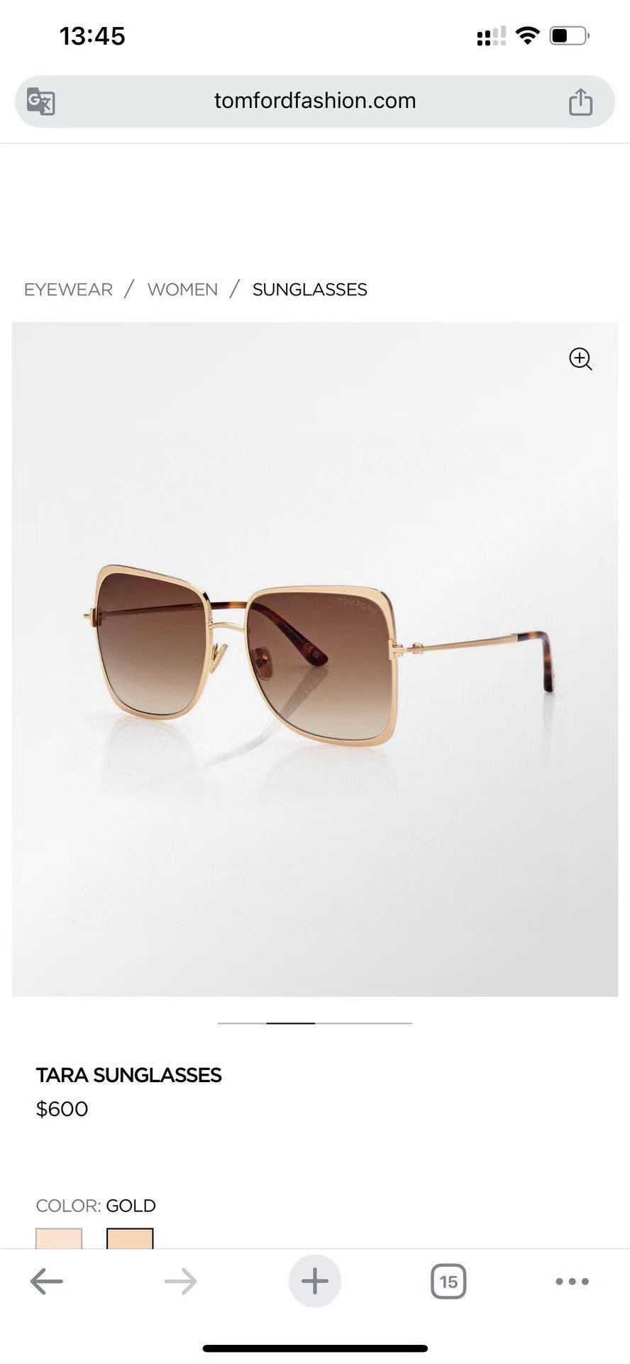 ‼️ 官网图 TOM FOR*💫💫💫MODEL：TF1319💫💫💫SIZE：57口17-140💫💫💫