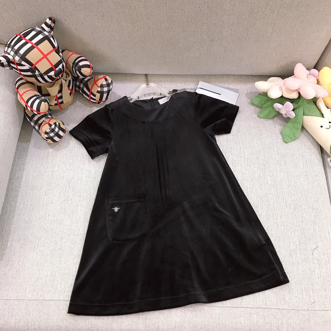Alta costura solo cambio de talla DIO* vestido de terciopelo negro elegante negro pequeño de alta calidad con aire nobl…