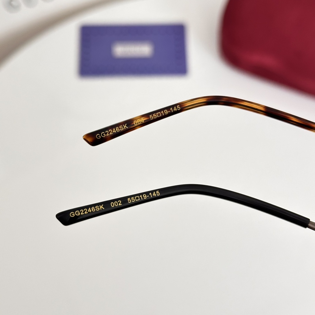 ‼️CUCCI*🐝🐝🐝MODEL：GG2246SK🐝🐝🐝SIZE：55口19-145🐝🐝🐝