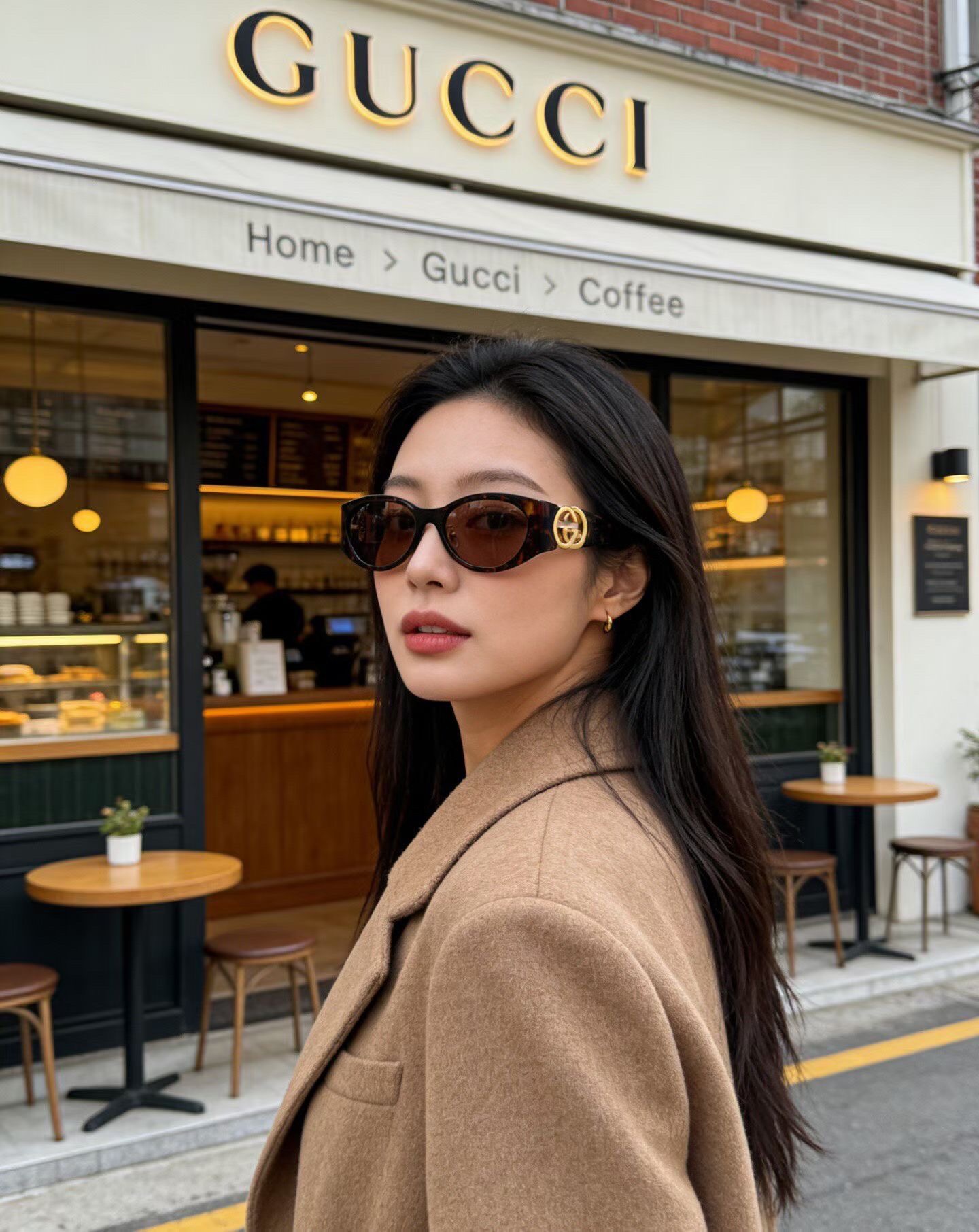 ‼️ 模特图 GUCC*🐝🐝🐝MODEL：GG2123SA 🐝🐝🐝SIZE:55口19-140🐝🐝🐝～