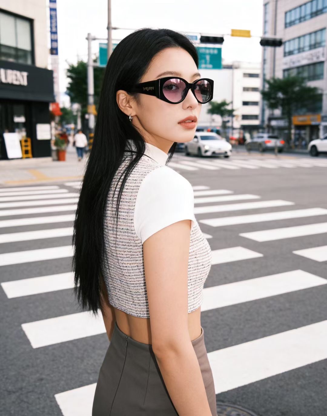 ‼️ 模特图 SAINT LAUREN*MOD:SL831size：54口17-140