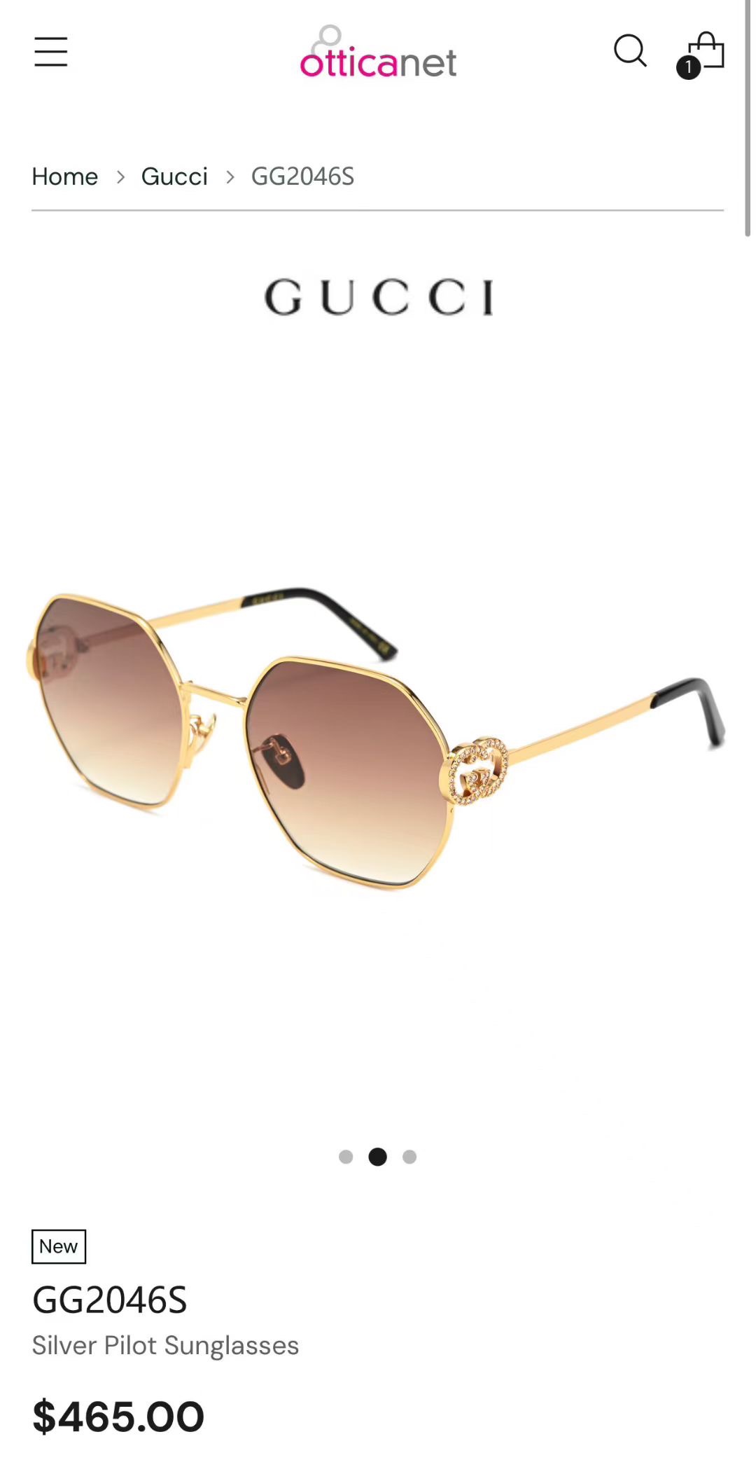 ‼️GUCC*🐝🐝🐝MODEL：GG2046S 🐝🐝🐝SIZE:58口20-135 🐝🐝🐝～