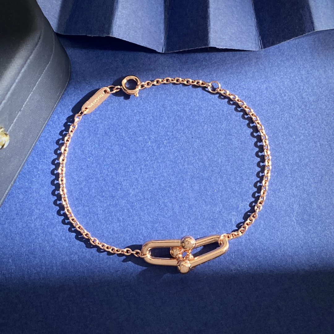Tiffany & Co. Tiffany&Co蒂芙尼 光面双节竹节单链条手链