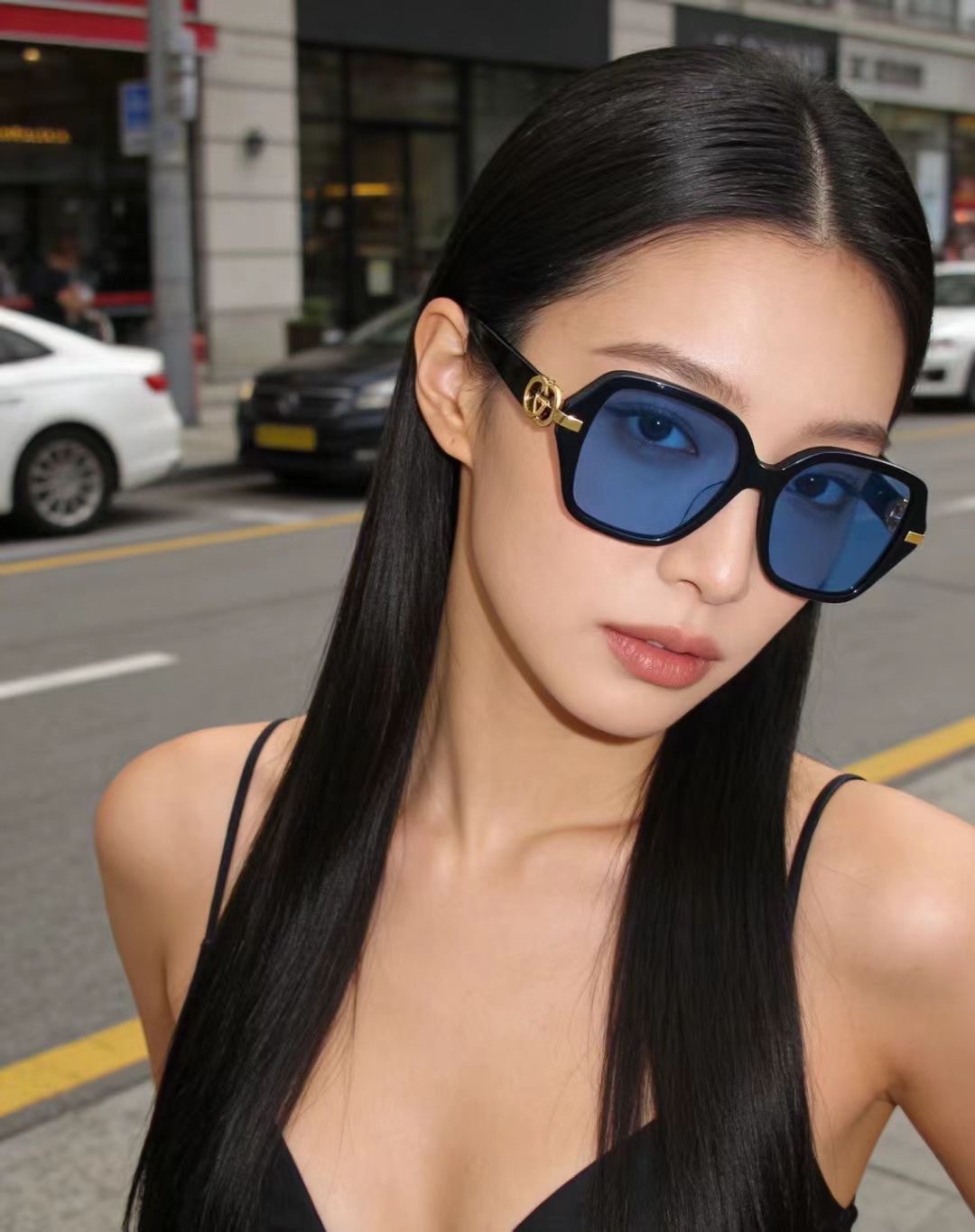 ‼️ 模特图 GUCCI🐝🐝🐝MODEL：GG2025S 🐝🐝🐝SIZE:57口17-145🐝🐝🐝