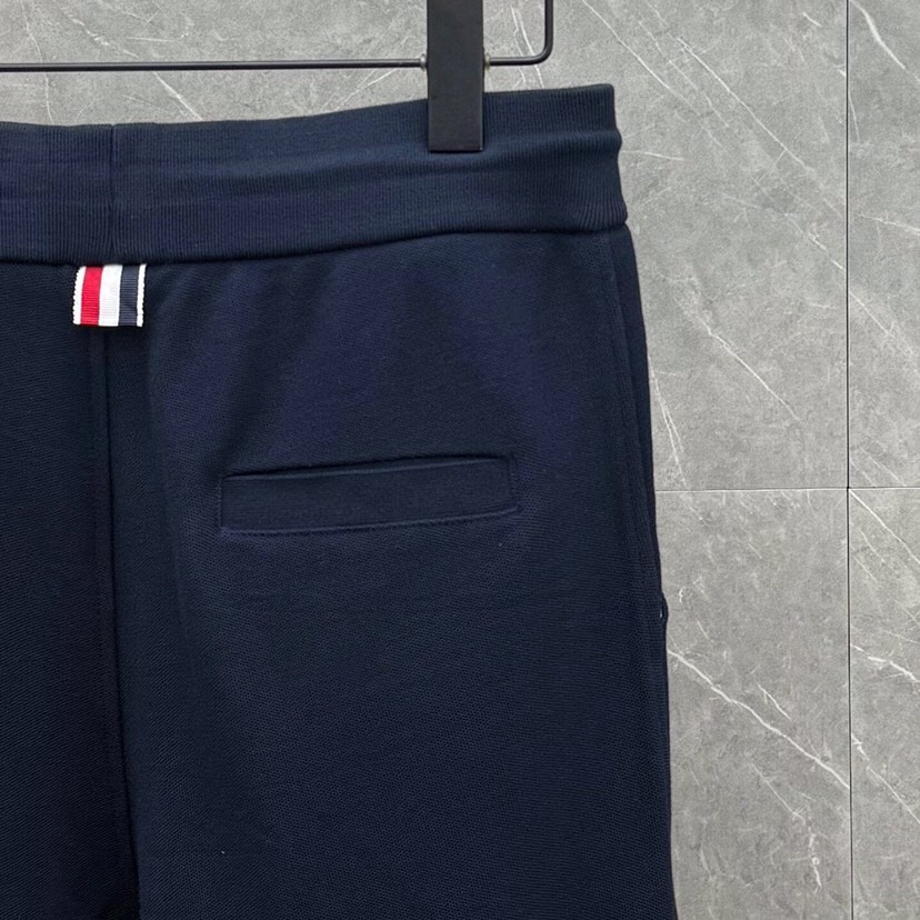 THOM BROWNE 汤姆布朗 TB网眼朱地色织新配色长裤休闲裤 \n码数：1-5 颜色：灰色 藏蓝\