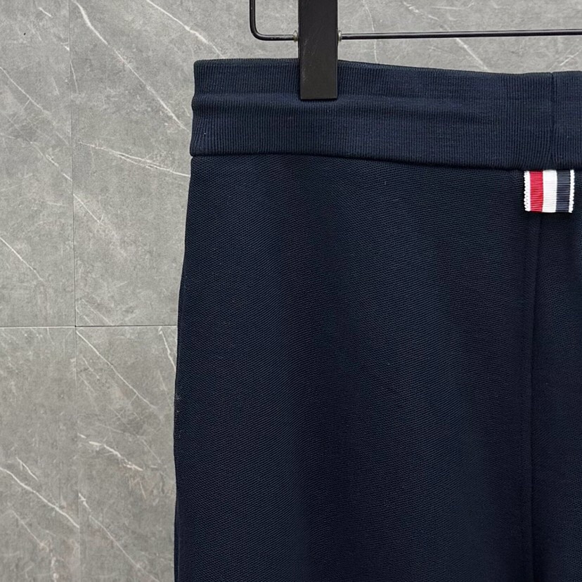 THOM BROWNE 汤姆布朗 TB网眼朱地色织新配色长裤休闲裤 \n码数：1-5 颜色：灰色 藏蓝\