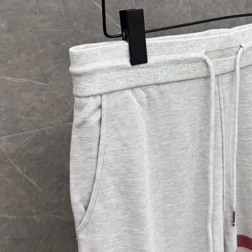 THOM BROWNE 汤姆布朗 TB网眼朱地色织新配色长裤休闲裤 \n码数：1-5 颜色：灰色 藏蓝\