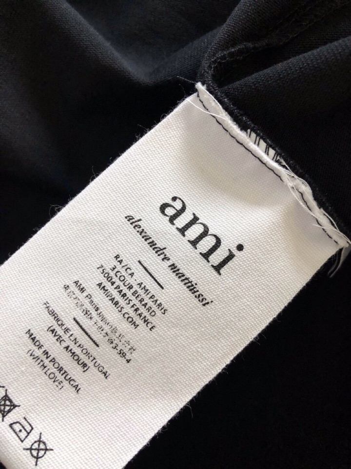 AMI（高版本）2026SS早春新款马年限定爱心马刺绣短袖圆领T恤，定织定染纯棉300克重洗水面料，做工