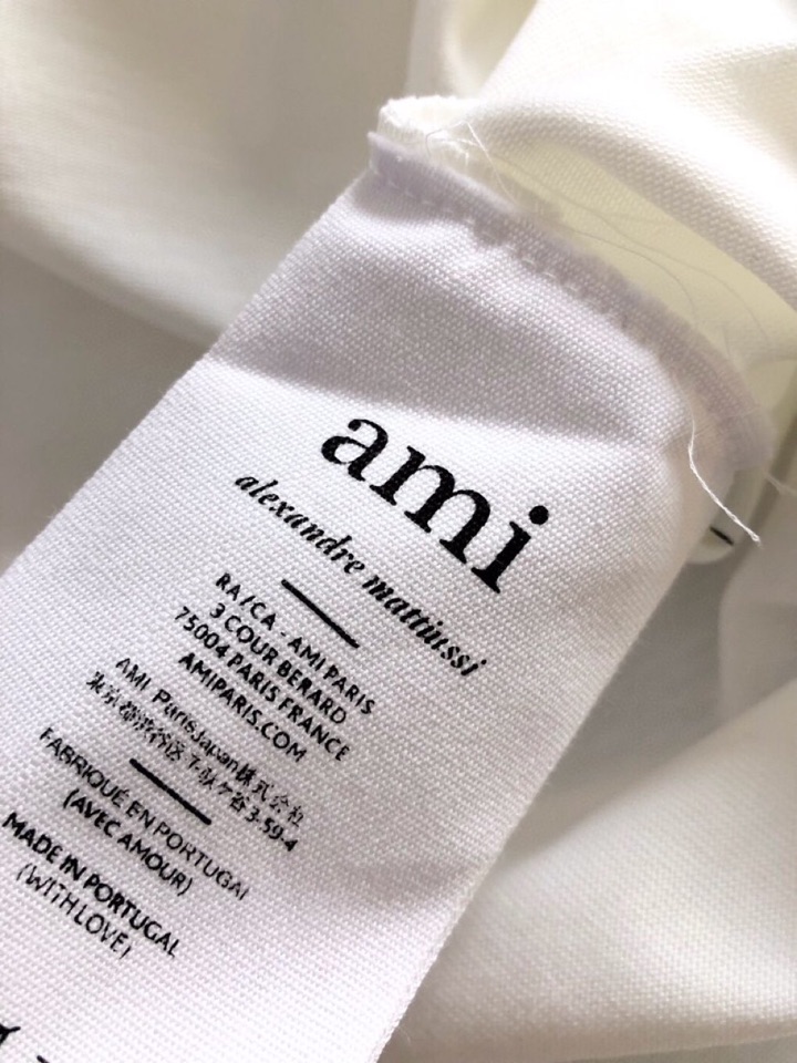 AMI（高版本）2026SS早春新款马年限定爱心马刺绣短袖圆领T恤，定织定染纯棉300克重洗水面料，做工