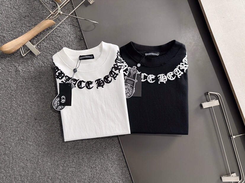 Chrome Hearts 克罗心（高版本）\nCH 2026SS春夏最新款圆领时尚短袖圆领T恤，官网同