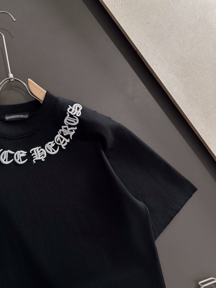 Chrome Hearts 克罗心（高版本）\nCH 2026SS春夏最新款圆领时尚短袖圆领T恤，官网同