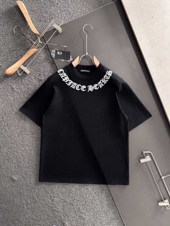 Chrome Hearts 克罗心（高版本）\nCH 2026SS春夏最新款圆领时尚短袖圆领T恤，官网同