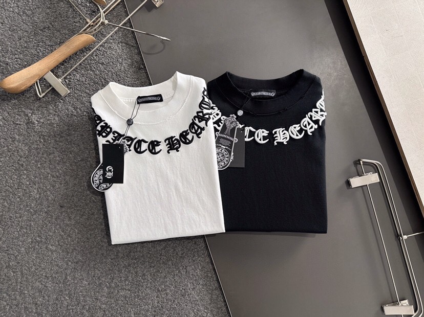 Chrome Hearts 克罗心（高版本）\nCH 2026SS春夏最新款圆领时尚短袖圆领T恤，官网同