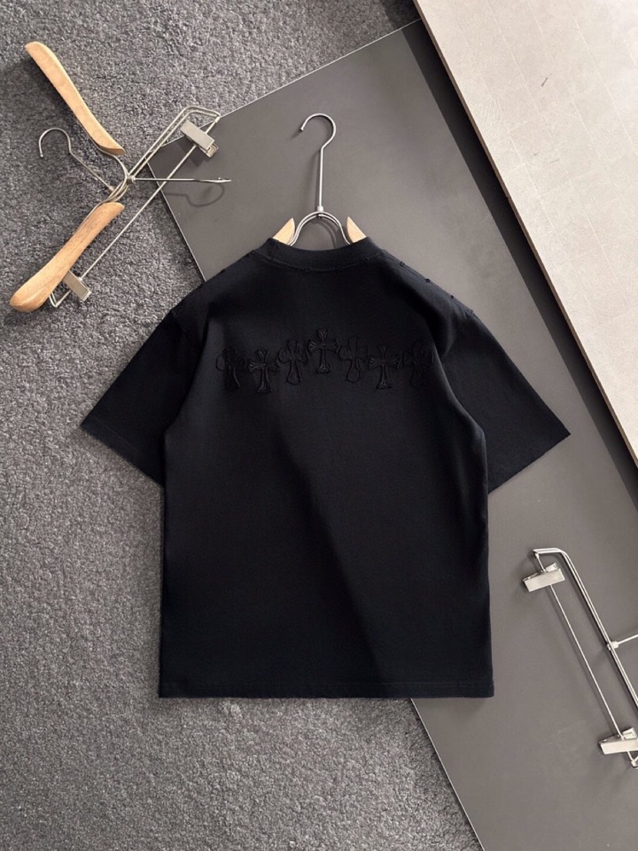Chrome Hearts 克罗心（高版本）\nCH 2026SS春夏最新款圆领时尚短袖圆领T恤，官网同