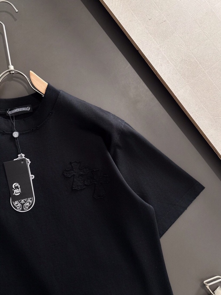 Chrome Hearts 克罗心（高版本）\nCH 2026SS春夏最新款圆领时尚短袖圆领T恤，官网同