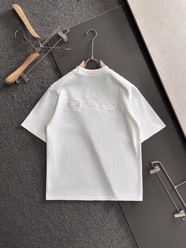 Chrome Hearts 克罗心（高版本）\nCH 2026SS春夏最新款圆领时尚短袖圆领T恤，官网同