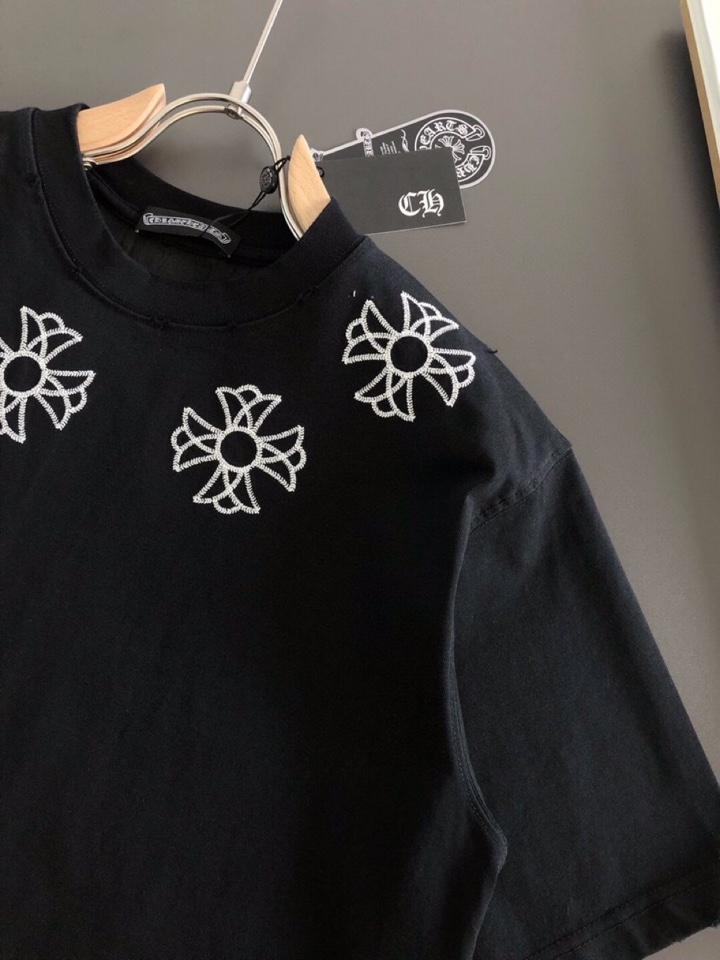 Chrome Hearts 克罗心（高版本）2026SS春夏最新款圆领时尚短袖圆领T恤，官网同步，定织定