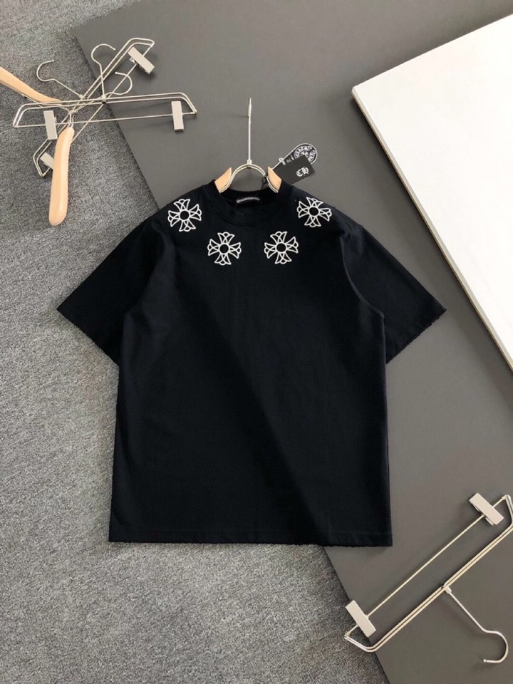 Chrome Hearts 克罗心（高版本）2026SS春夏最新款圆领时尚短袖圆领T恤，官网同步，定织定