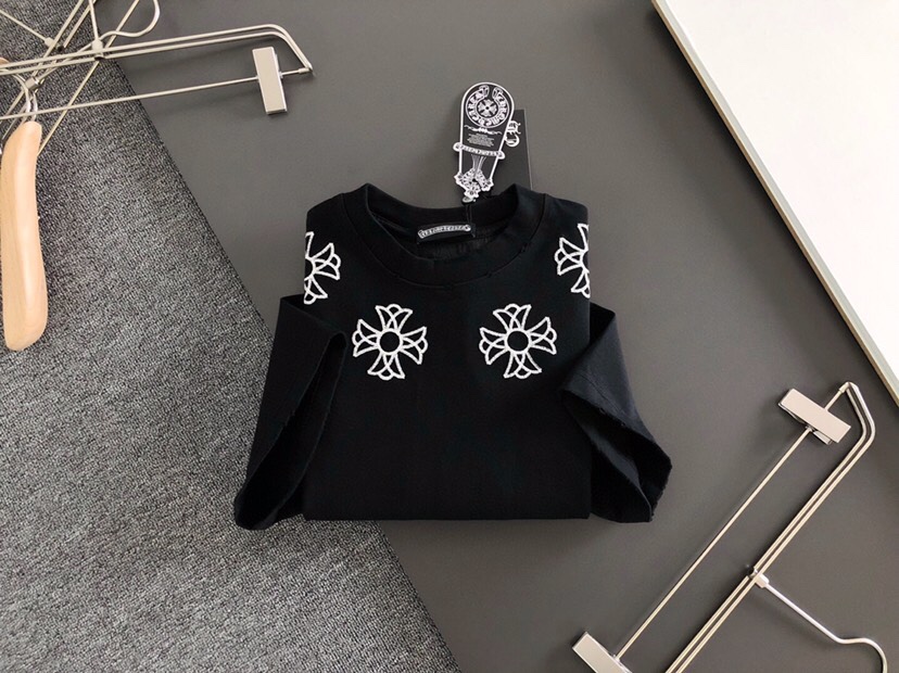 Chrome Hearts 克罗心（高版本）2026SS春夏最新款圆领时尚短袖圆领T恤，官网同步，定织定