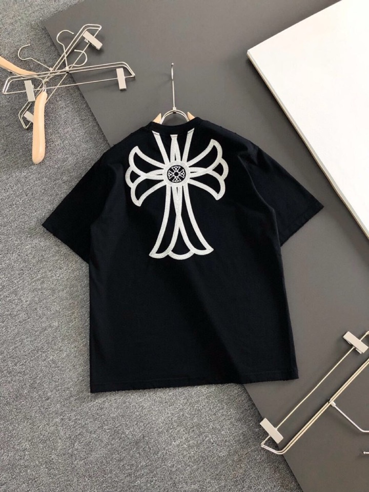 Chrome Hearts 克罗心（高版本）2026SS春夏最新款圆领时尚短袖圆领T恤，官网同步，定织定