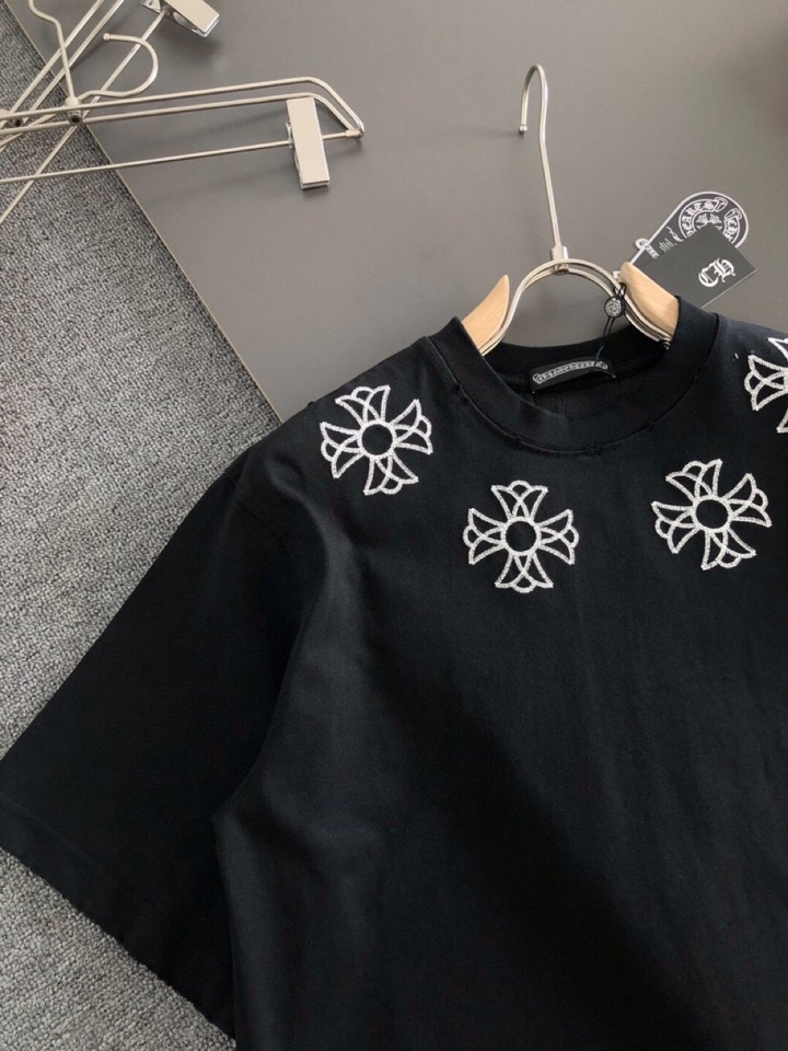 Chrome Hearts 克罗心（高版本）2026SS春夏最新款圆领时尚短袖圆领T恤，官网同步，定织定