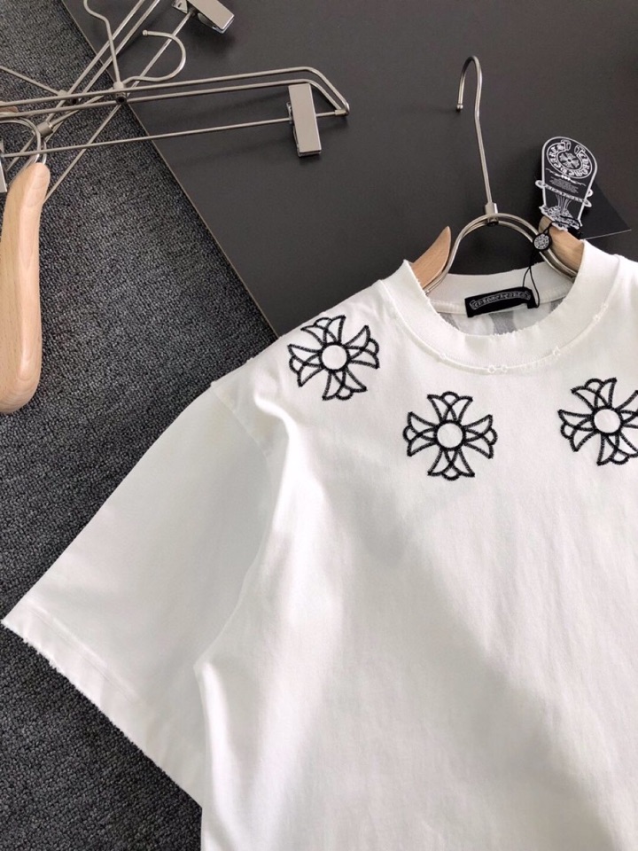Chrome Hearts 克罗心（高版本）2026SS春夏最新款圆领时尚短袖圆领T恤，官网同步，定织定