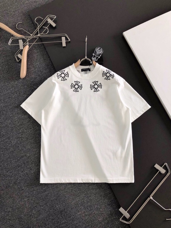Chrome Hearts 克罗心（高版本）2026SS春夏最新款圆领时尚短袖圆领T恤，官网同步，定织定
