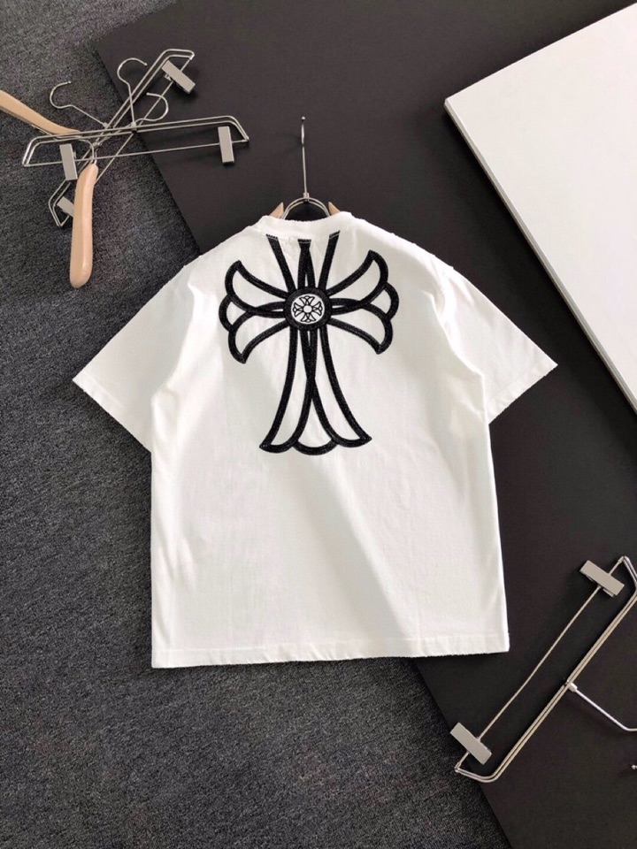 Chrome Hearts 克罗心（高版本）2026SS春夏最新款圆领时尚短袖圆领T恤，官网同步，定织定