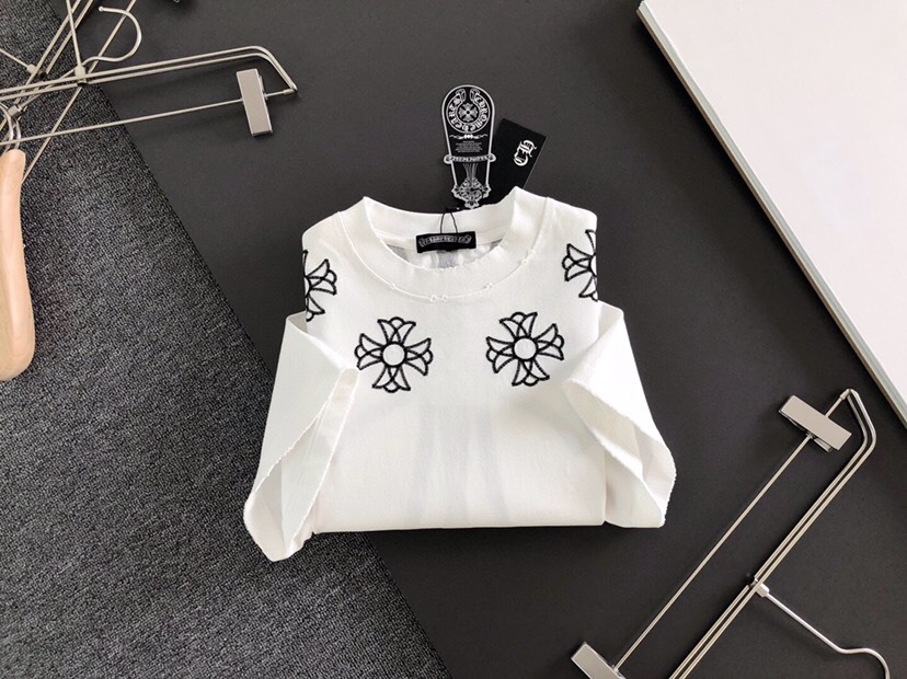 Chrome Hearts 克罗心（高版本）2026SS春夏最新款圆领时尚短袖圆领T恤，官网同步，定织定