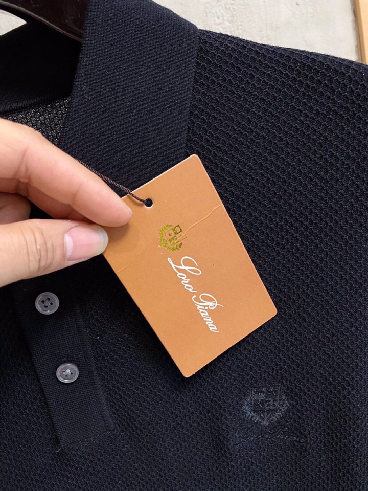loro Piana 诺悠翩雅loro Piana 家族男士高端简约短袖翻领T恤Polo针织衫，经典王牌