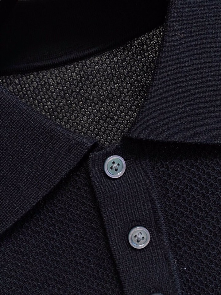 loro Piana 诺悠翩雅loro Piana 家族男士高端简约短袖翻领T恤Polo针织衫，经典王牌