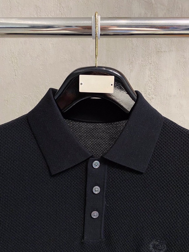 loro Piana 诺悠翩雅loro Piana 家族男士高端简约短袖翻领T恤Polo针织衫，经典王牌