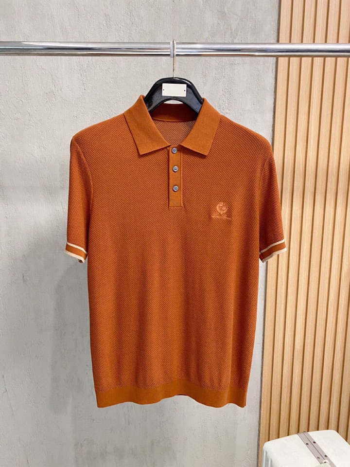 loro Piana 诺悠翩雅loro Piana 家族男士高端简约短袖翻领T恤Polo针织衫，经典王牌